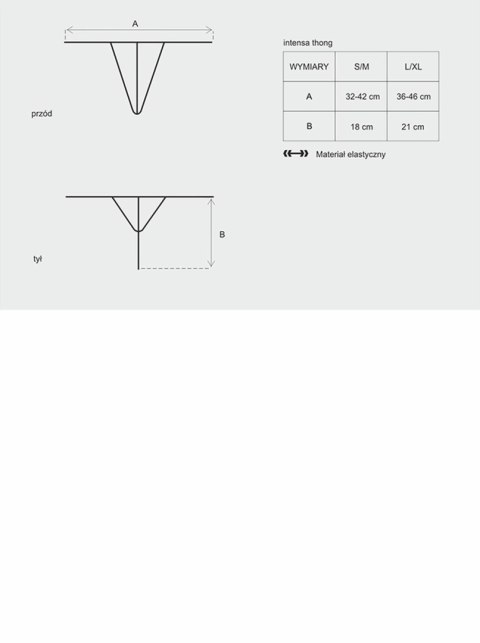 Eleganckie seksowne stringi erotyczne intensa s/m