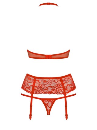 Erotyczny komplet pas stringi stanik obsessive s/m