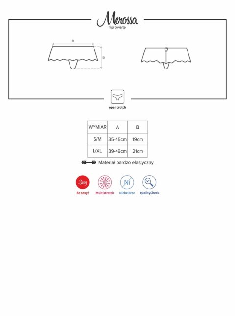 Otwarty krok wycięte figi erotyczne obsessive l/xl