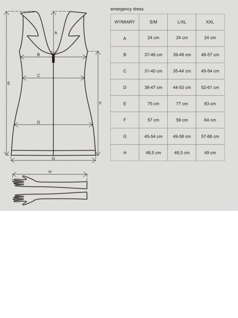 Przebranie kostium sex pielęgniarka obsessive s/m