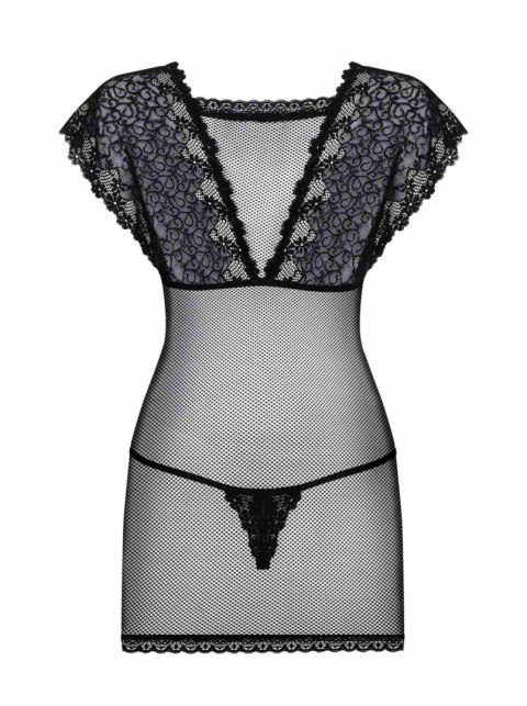 Przejrzysta koszulka komplet stringi obsessive lxl