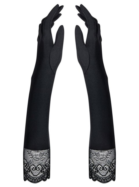 Rękawiczki długie do łokcia koronkowe obsessive