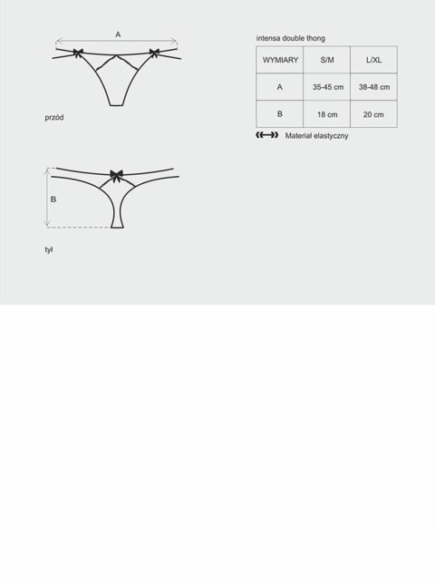 Zdobione koronkowe stringi erotyczne obsessive lxl