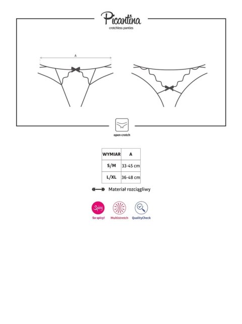 Rozcięte otwarte stringi erotyczne obsessive l/xl